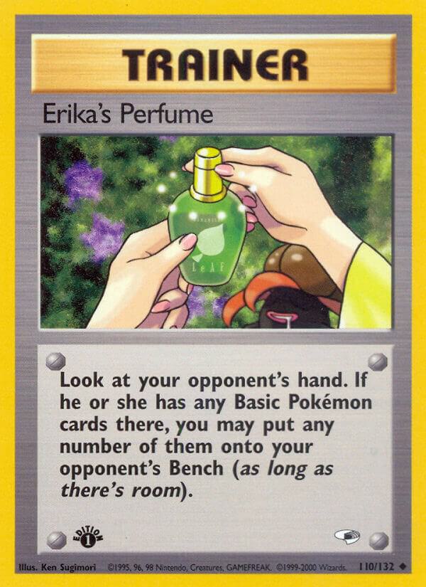 Erika's Perfume Pokémon card from Gym Heroes, card number 110/132