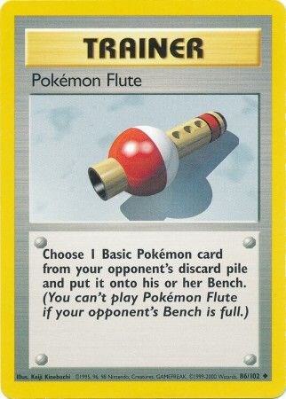 Pokemon Flute Pokémon card from Base Set, card number 086/102