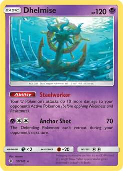 Dhelmise - 59/145 (SM Guardians Rising) Pokémon card from Deck Exclusives, card number 059/145