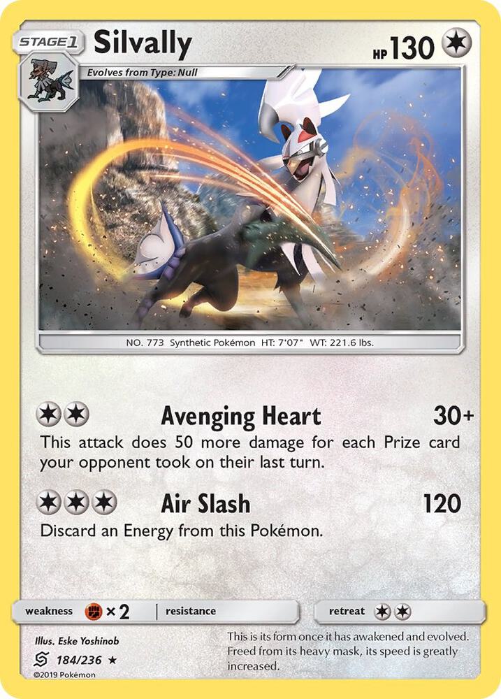 Silvally - 184/236 (SM Unified Minds) Pokémon card from Deck Exclusives, card number 184/236