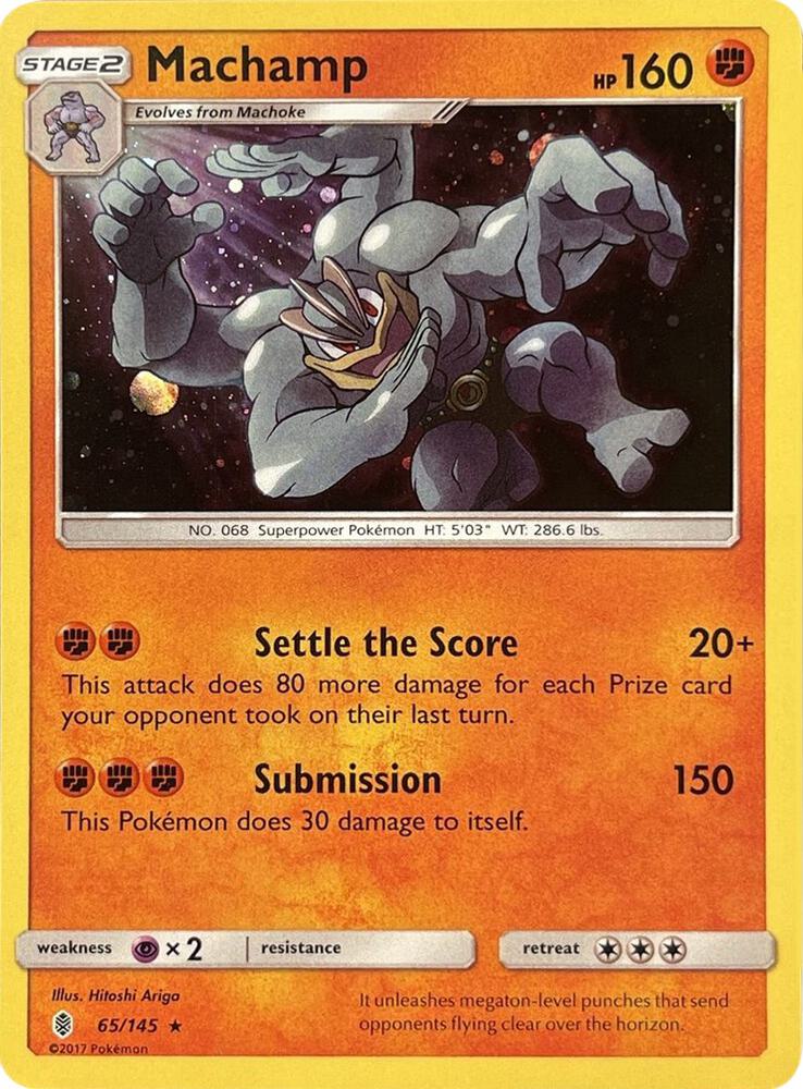Machamp - 65/145 (Cosmos Holo) Pokémon card from Blister Exclusives, card number 065/145
