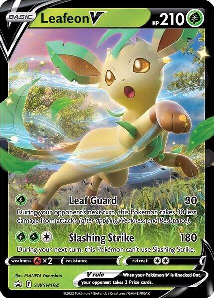 Leafeon V - SWSH194 Pokémon card from SWSH: Sword & Shield Promo Cards, card number SWSH194