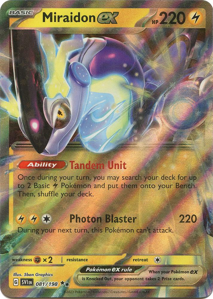 Miraidon ex - 081/198 Pokémon card from SV01: Scarlet & Violet Base Set, card number 081/198