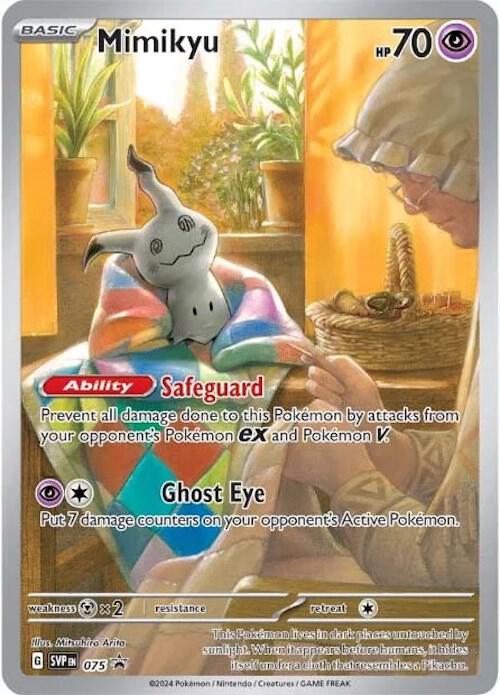 Mimikyu - 075 Pokémon card from SV: Scarlet & Violet Promo Cards, card number 075