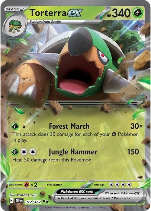 Torterra ex - 012/162 Pokémon card from SV05: Temporal Forces, card number 012/162