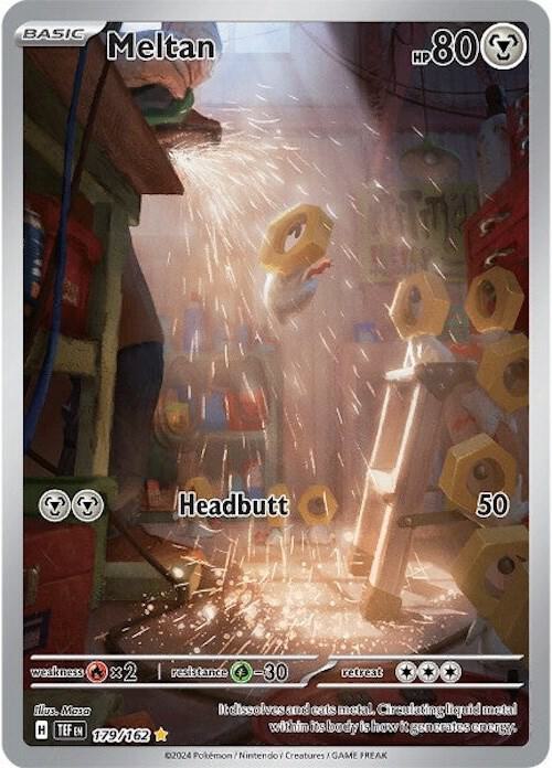 Meltan - 179/162 Pokémon card from SV05: Temporal Forces, card number 179/162