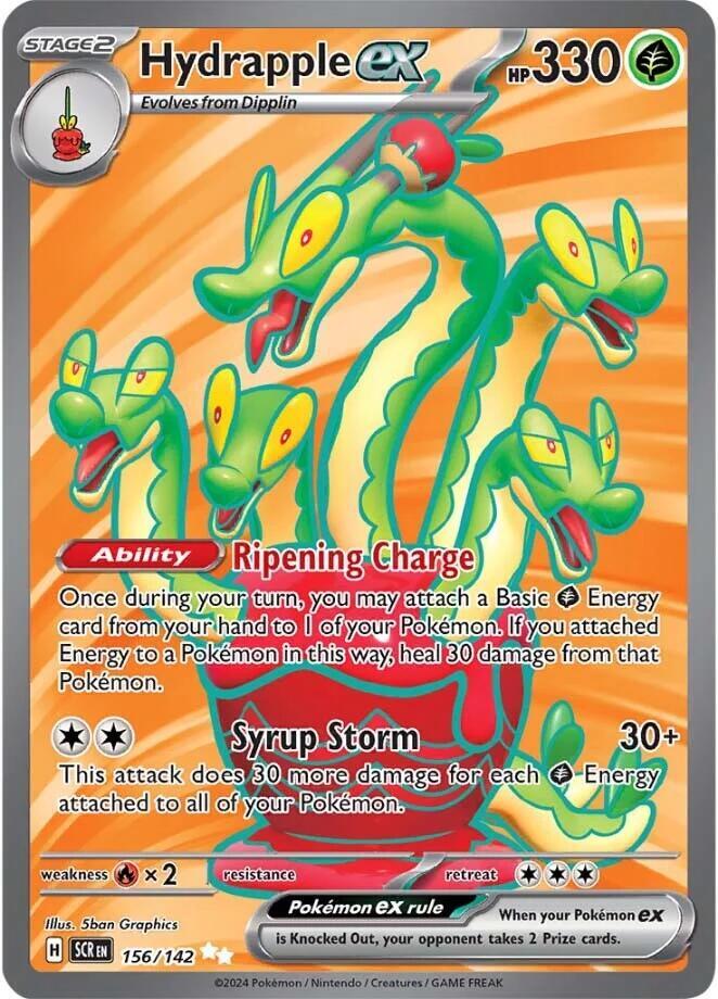 Hydrapple ex - 156/142 Pokémon card from SV07: Stellar Crown, card number 156/142