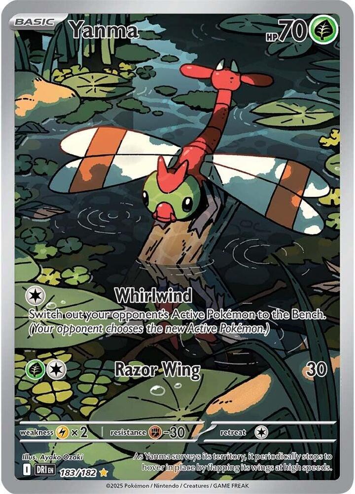 Yanma - 183/182 Pokémon card from SV10: Destined Rivals, card number 183/182