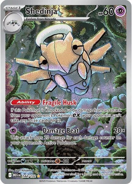 Shedinja - 144/132 Pokémon card from ME01: Mega Evolution, card number 144/132