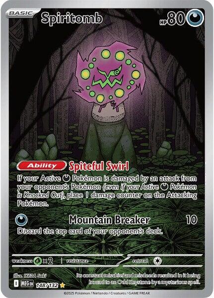 Spiritomb - 148/132 Pokémon card from ME01: Mega Evolution, card number 148/132