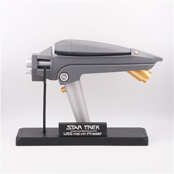 New Star Trek USS Kelvin Phaser 3D Printed Prop Static Prop with Display Stand