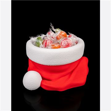 3D Printed Santa Snack Hat Christmas Decoration