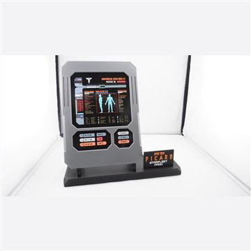 Star Trek Picard Starfleet PADD Cosplay Prop Space Gray with Stand